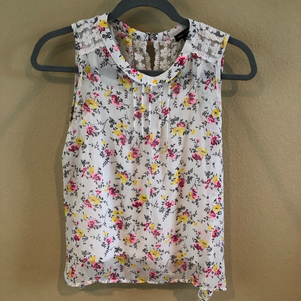 Girls Max + Riley Sleeveless Blouse